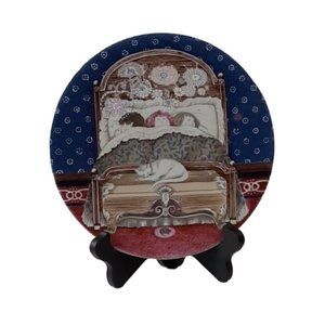 Haviland Limoges France Plate France "A Visit From Saint Nicholas" Vintage 1981